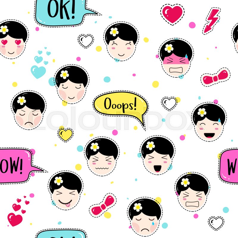 Emoji Wallpaper For Girls - Illustration - HD Wallpaper 