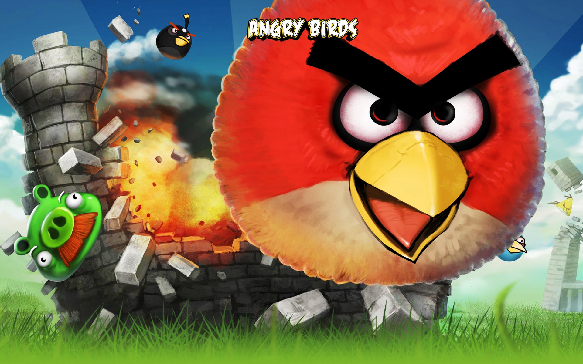 Angry Bird Ar Vr Game - Angry Birds Theme Pc - HD Wallpaper 