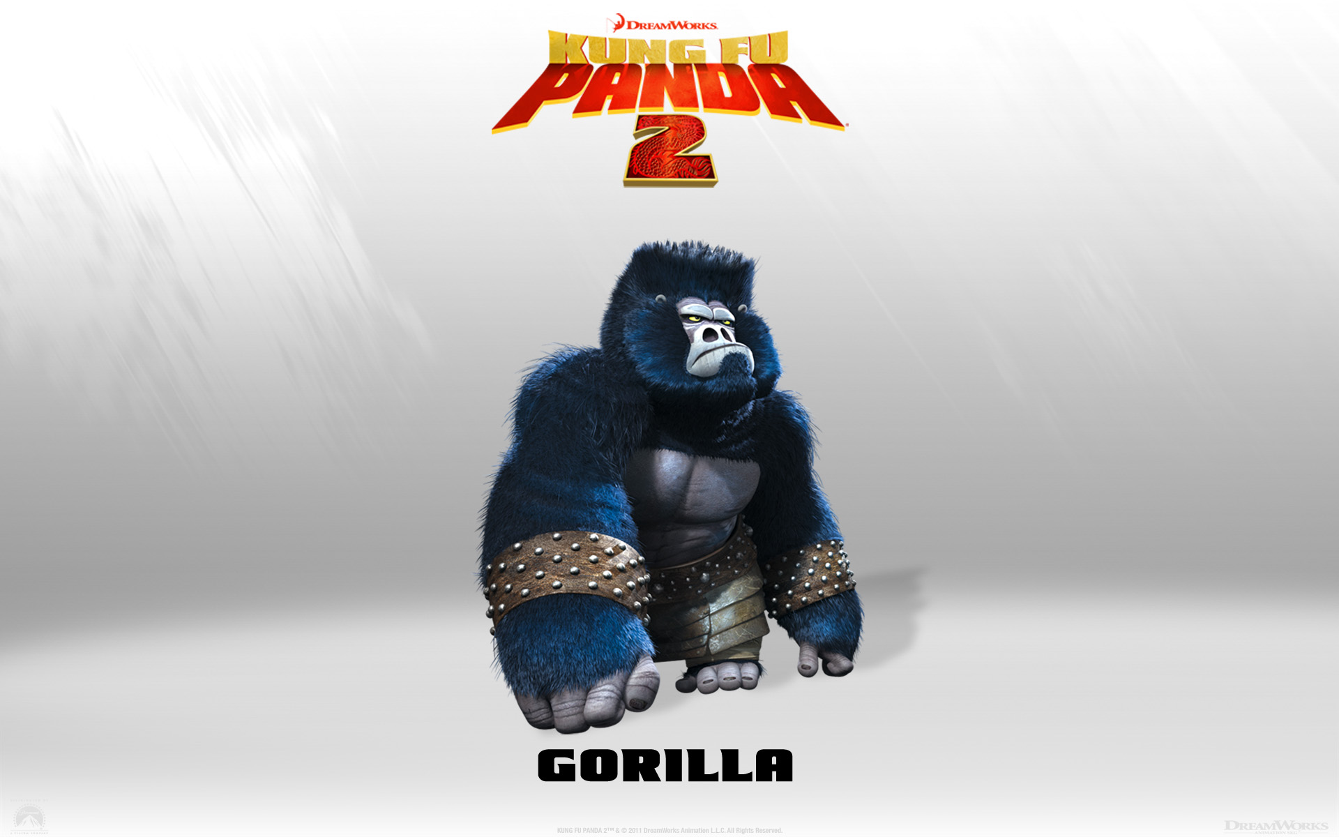 A Gorilla From Kung Fu Panda 2 Dreamworks Cg Animated - Villain In Kung Panda 2 - HD Wallpaper 