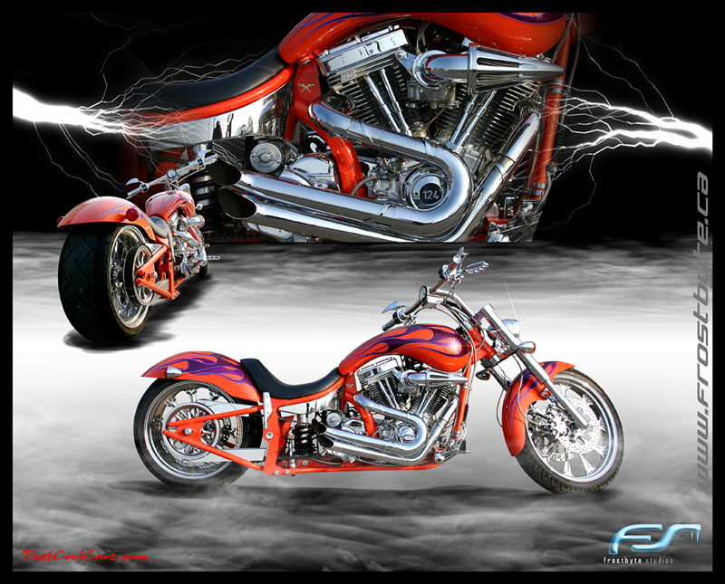 Big Dawg Motorcycle Custom Made Wallpaper By A Friend - Chopper - HD Wallpaper 