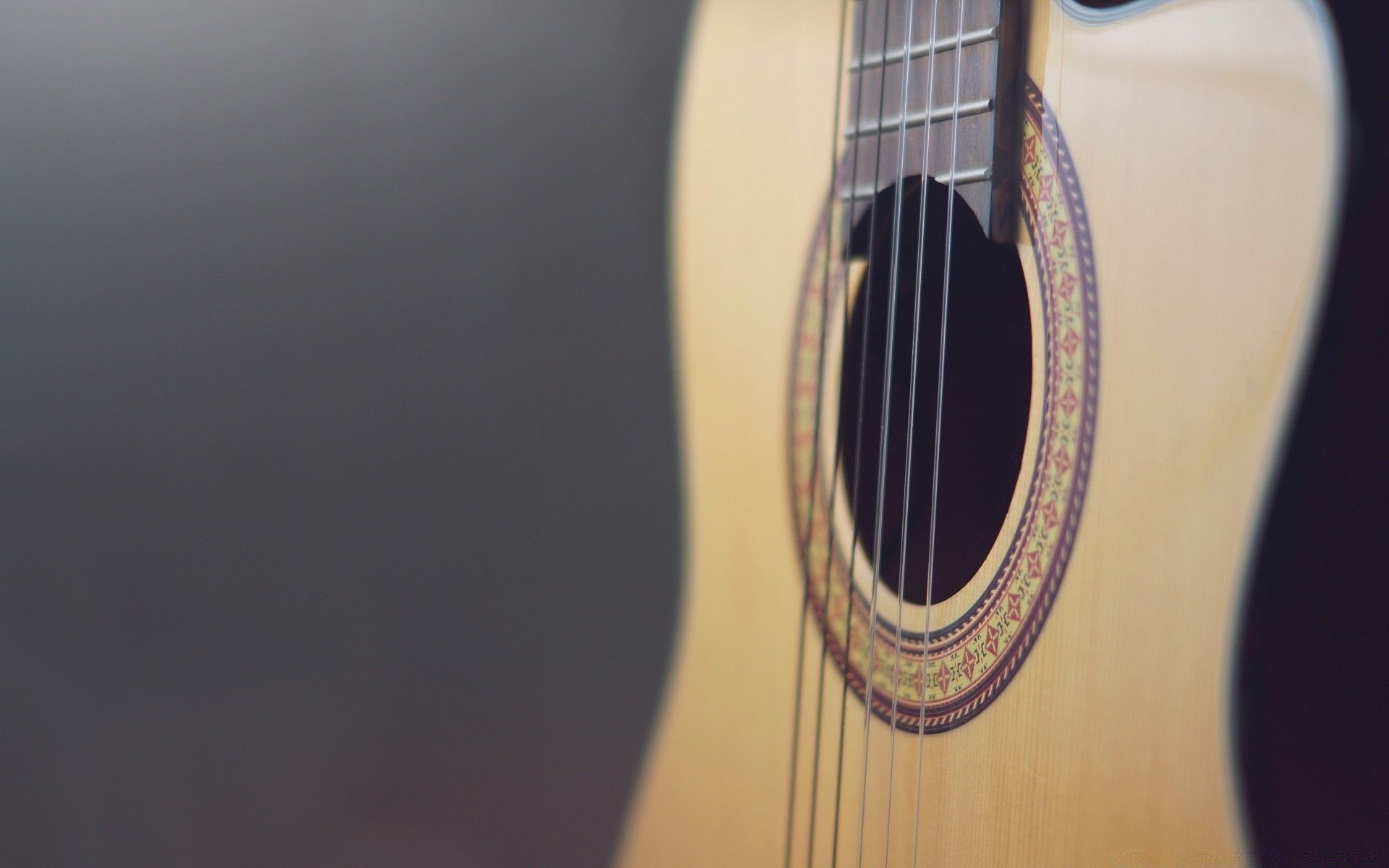 Acoustic Guitar, Computer Wallpaper - Классическая Гитара Обои Фото - HD Wallpaper 