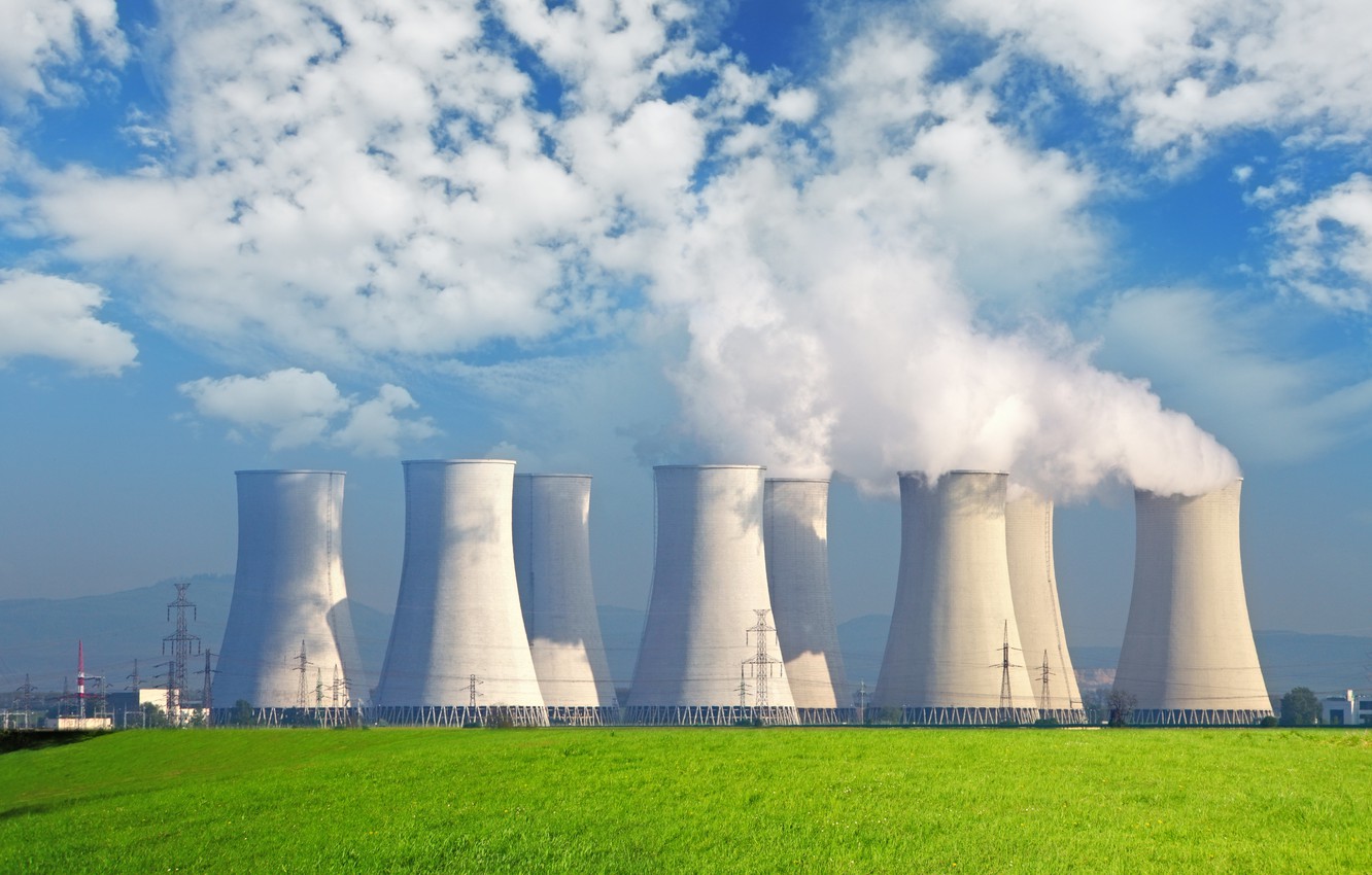 Photo Wallpaper Sky, Steam, Power, Energy, Technology, - Nuclear Energy Examples - HD Wallpaper 