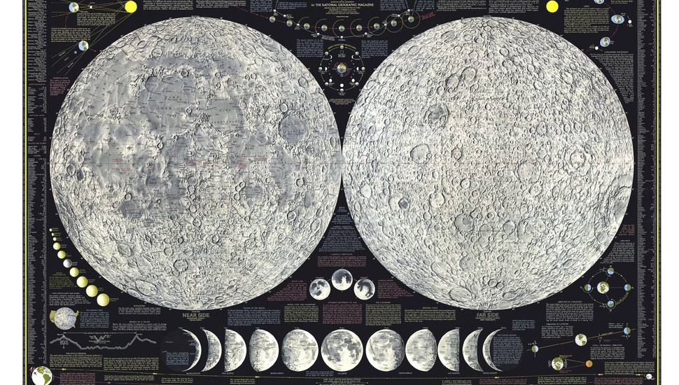 The Moon, Atlas, Satellite, Map Desktop Background - Moon Map - HD Wallpaper 