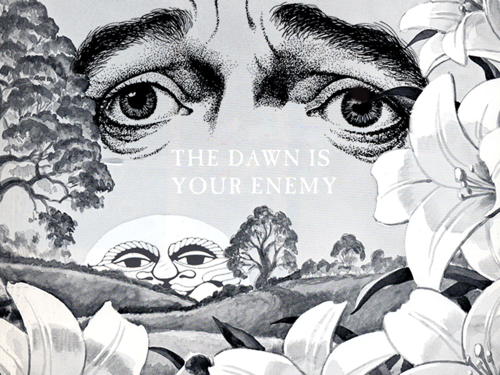 The Dawn Is Our Enemy Black And White Art Nose Monochrome - Dawn Is Your Enemy Bump - HD Wallpaper 