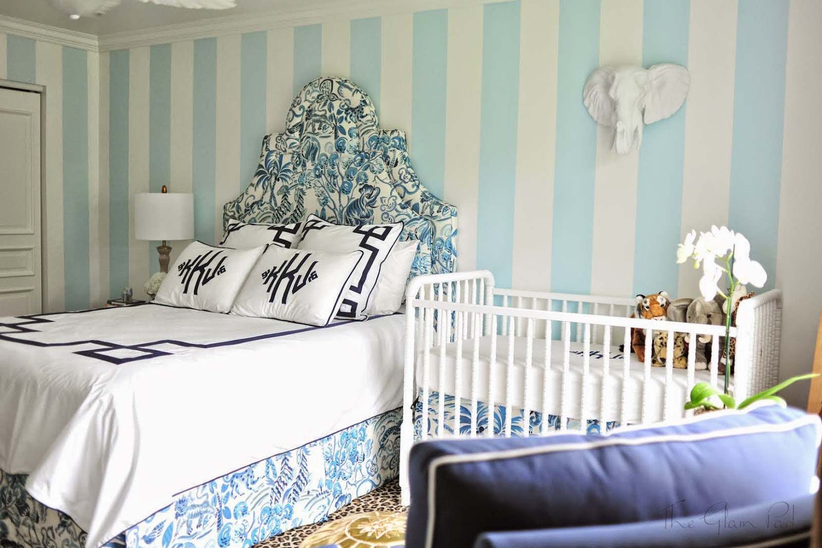 Clarence House Congo Blues - HD Wallpaper 