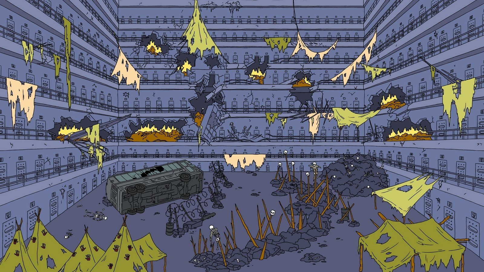 Superjail Background Art - HD Wallpaper 
