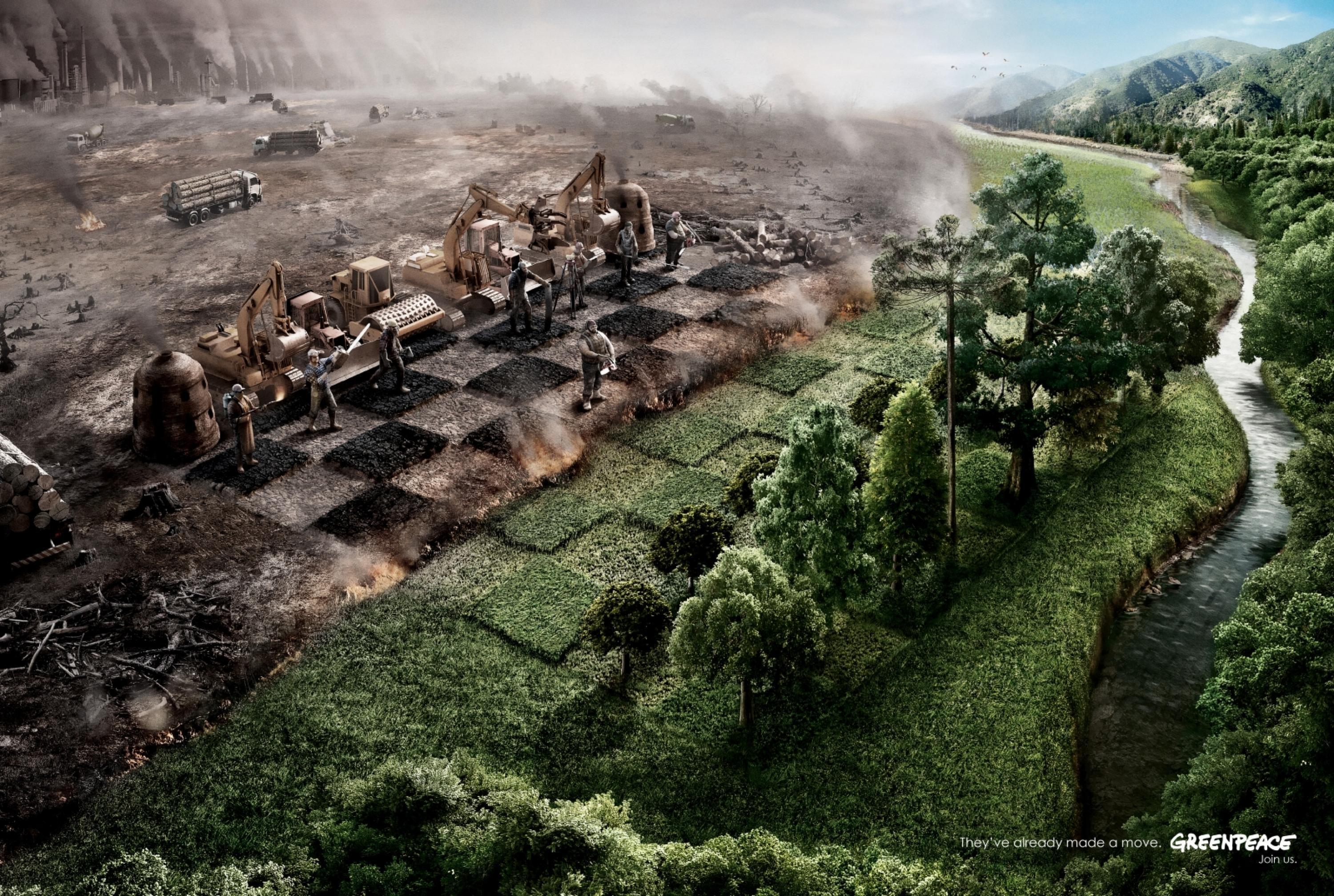 Greenpeace Chess - HD Wallpaper 