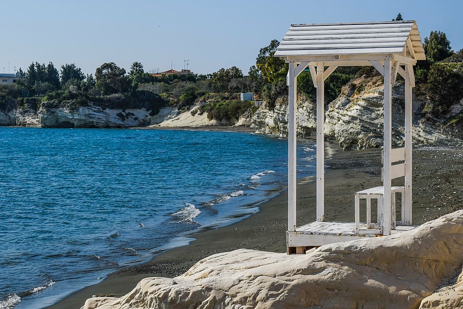 Cove, Beach, Rock, White, Cliff, Geology, Scenery, - Geology - HD Wallpaper 