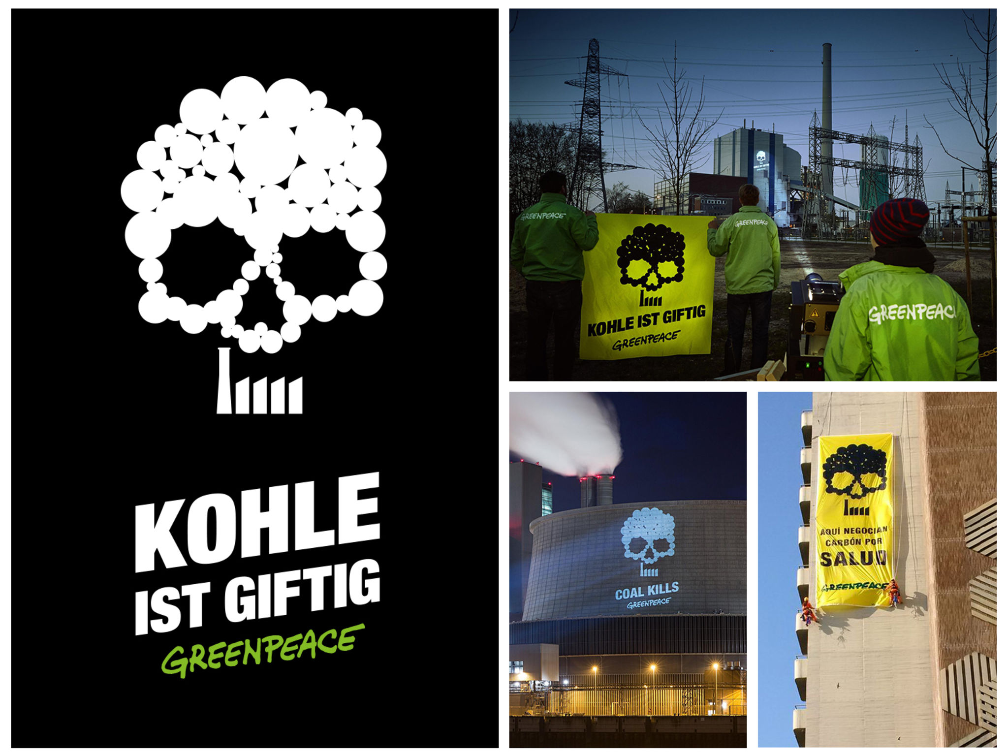 Das Greenpeace Kampagnen-visual „kohle Ist Giftig“ - Ist Kohle Giftig - HD Wallpaper 