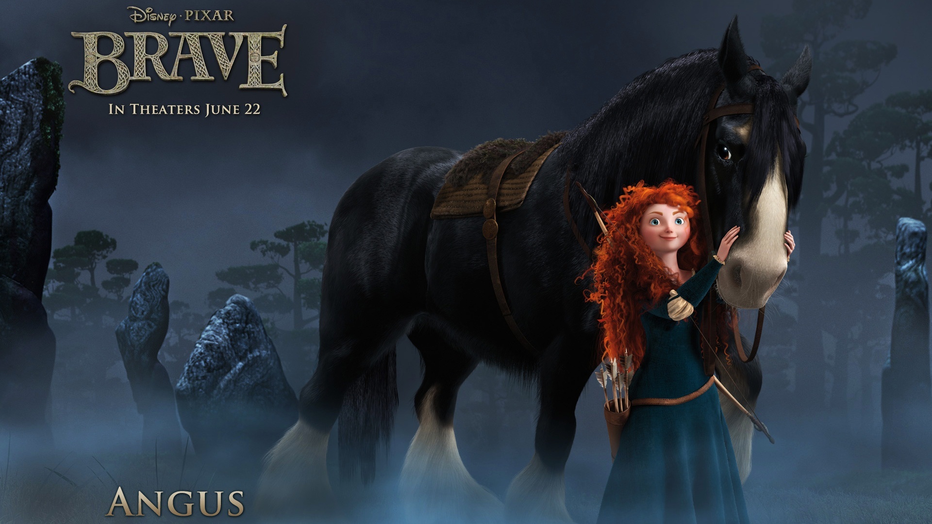Brave Merida And Horse - HD Wallpaper 