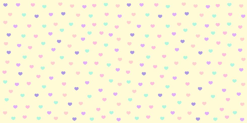 Heart Pattern Seamless In Pastel Color - Pastel Colours Background Hearts - HD Wallpaper 
