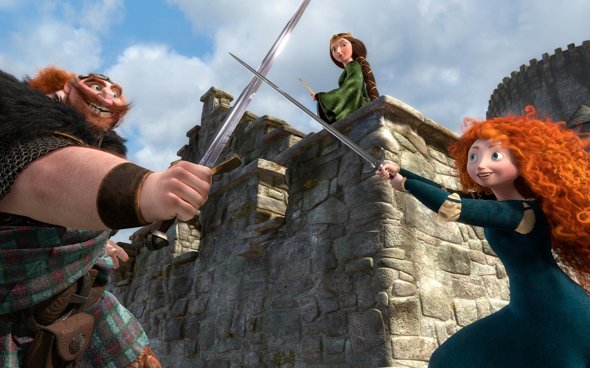 Merida And Fergus - HD Wallpaper 