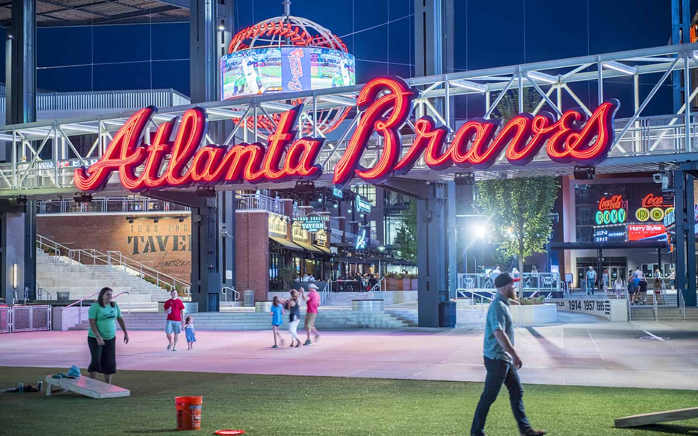 Atlanta Braves Stadium Sign - HD Wallpaper 