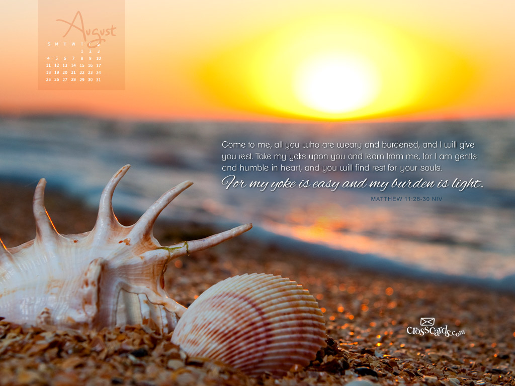 28-30 I Will Give You Rest Christian Wallpaper Free - HD Wallpaper 