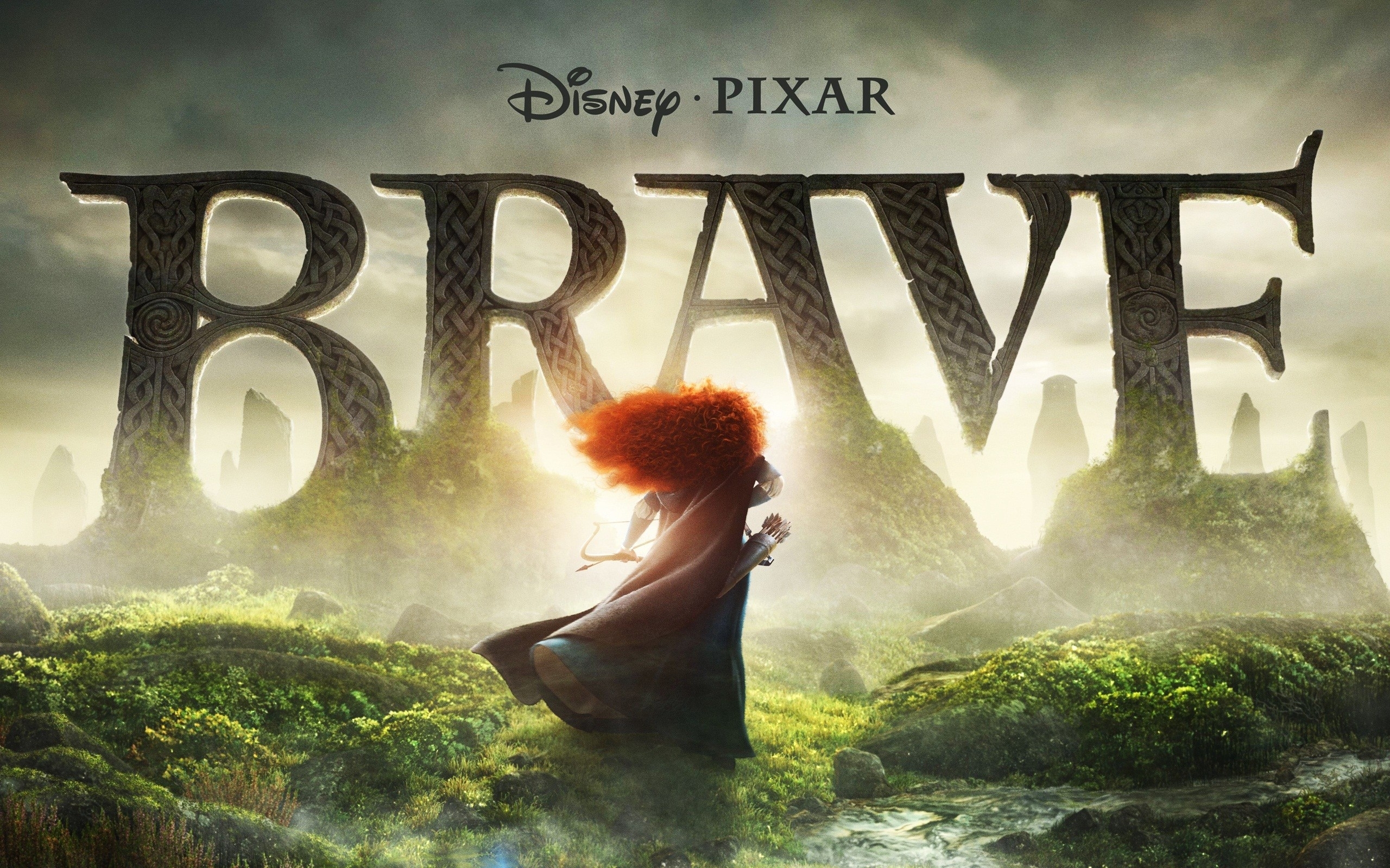 Pixar Movies Scotland Brave Arrows Disney Bow Highlands - Disney Pixar Brave Logo - HD Wallpaper 
