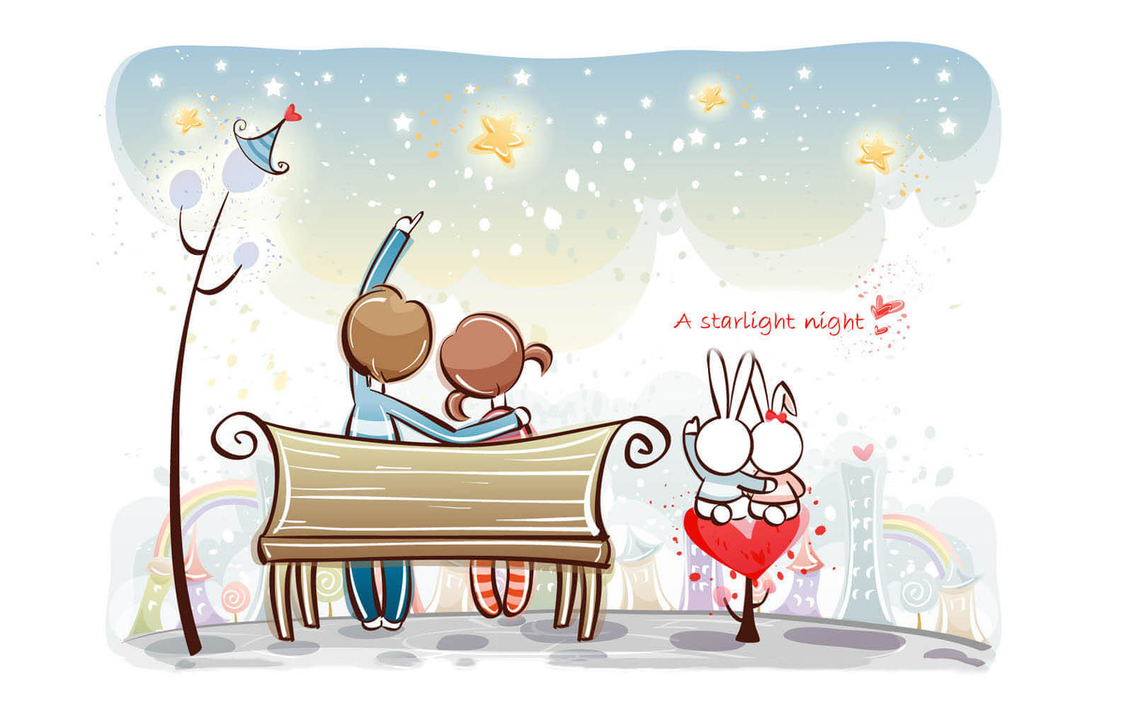 Animated Cute Valentines Day - HD Wallpaper 