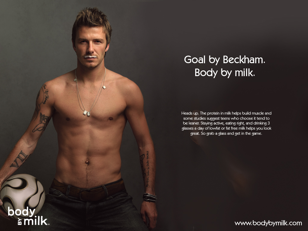 David Beckham Got Milk - HD Wallpaper 