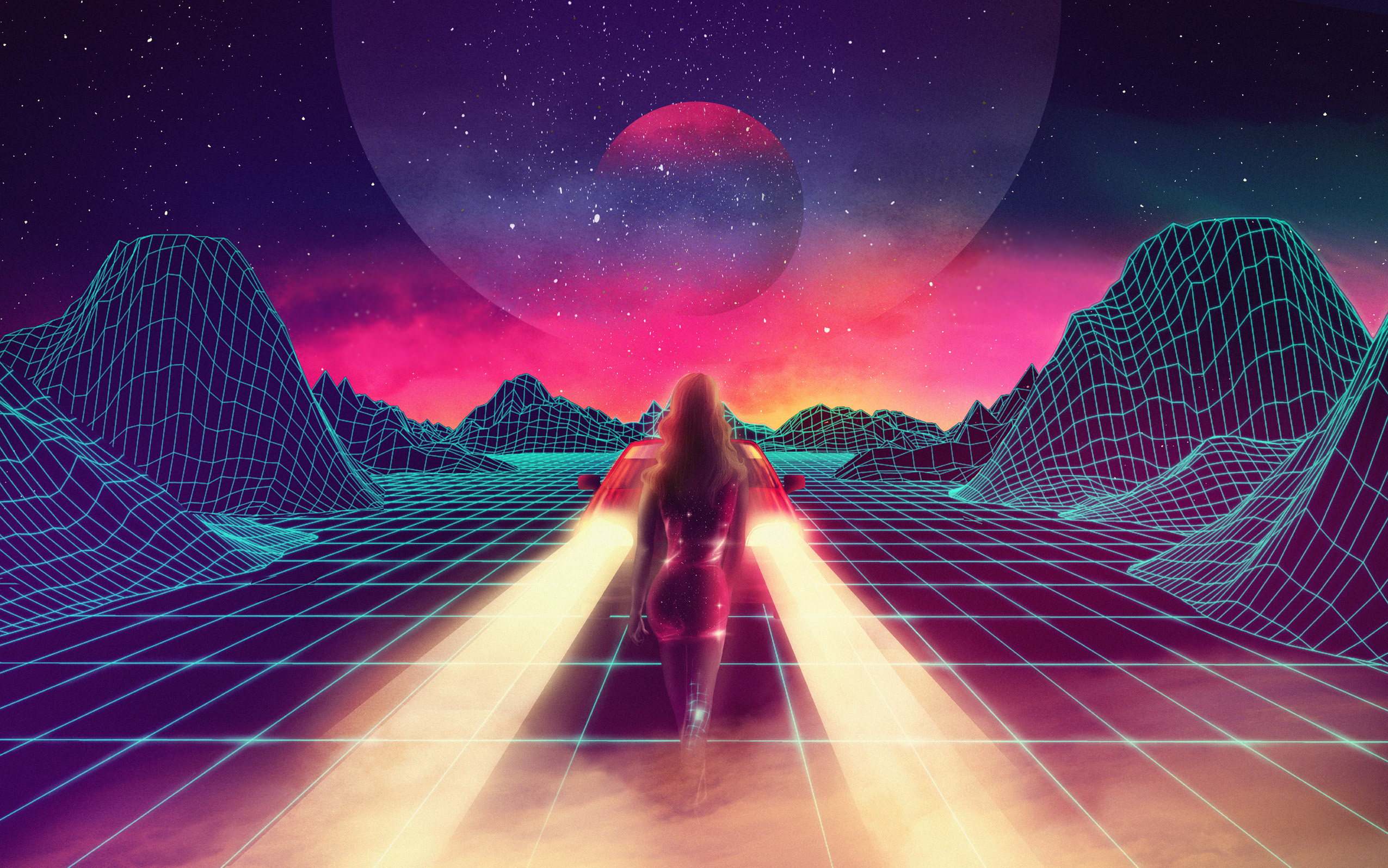 80s Retro Futurism - HD Wallpaper 