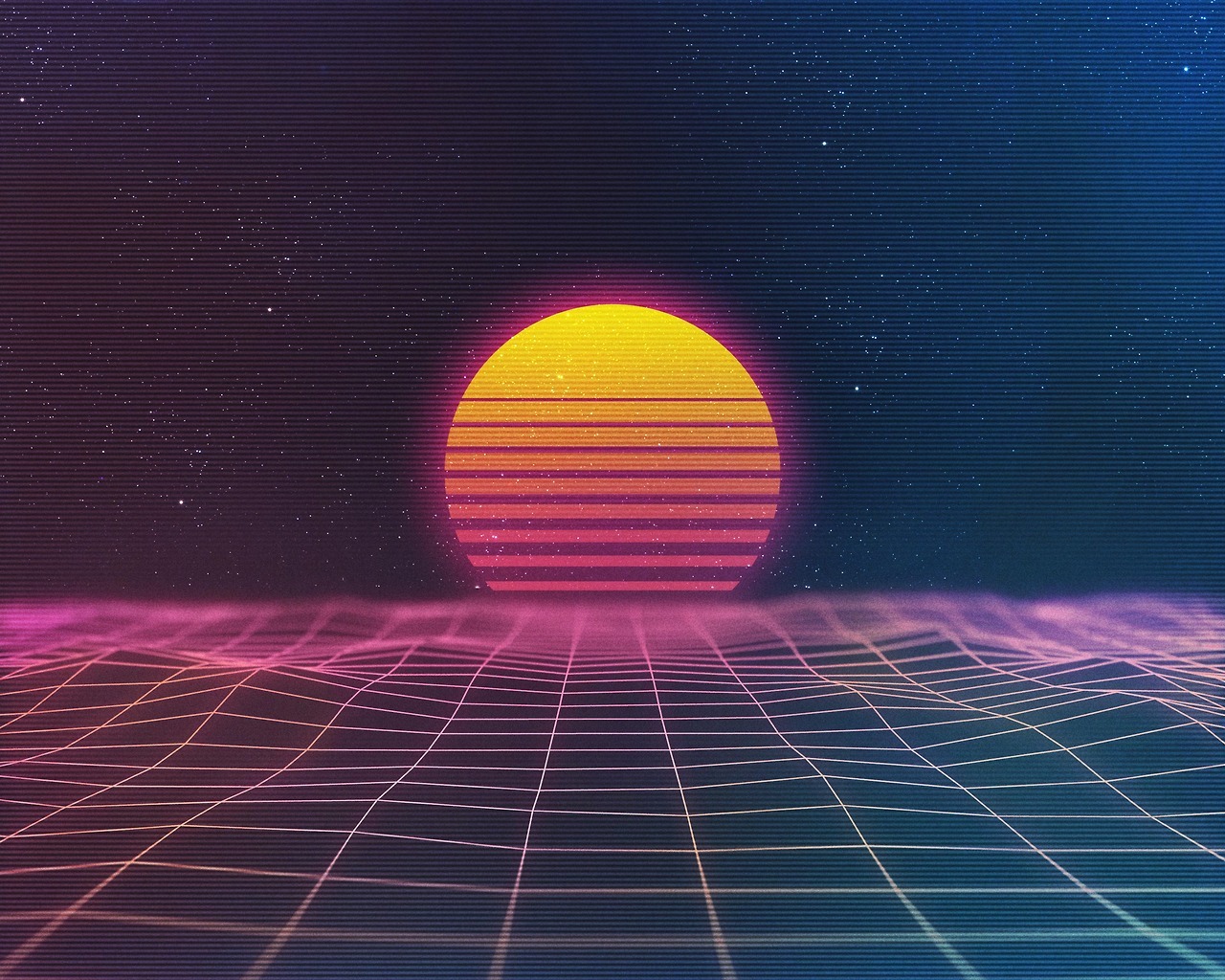 Tequila Sunriseget The Radpack, A Set Of Free Hd Wallpapers - Retro Wave - HD Wallpaper 