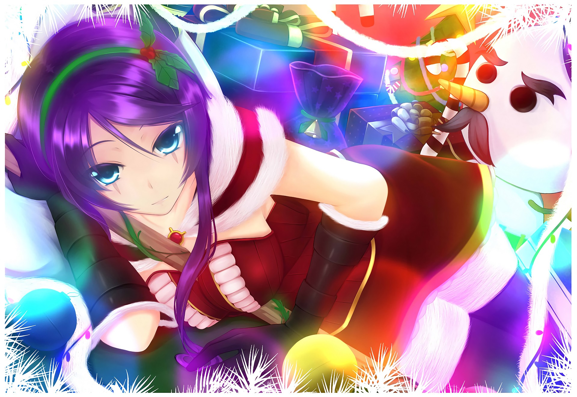 Mistletoe Leblanc By Oldlim Hd Wallpaper Fan Art Artwork - 산타 르블랑 픽시 브 - HD Wallpaper 