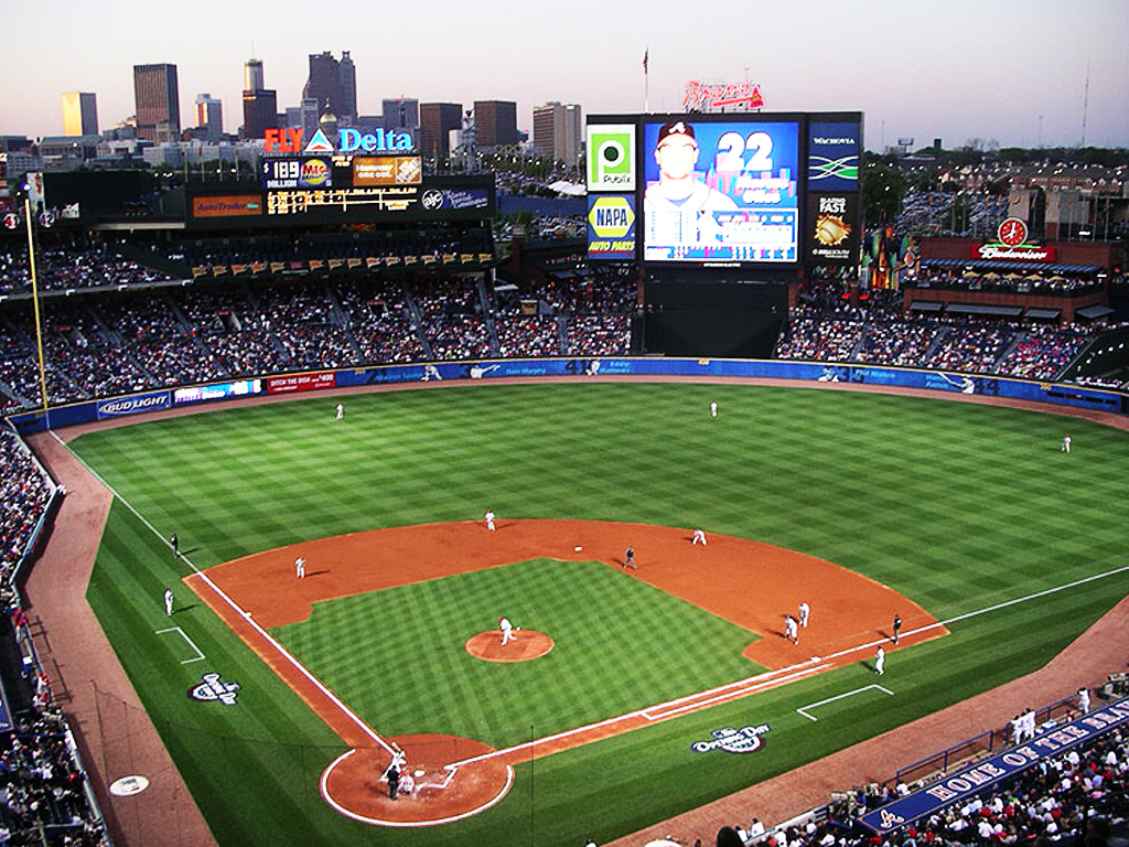 Atlanta Braves Iphone Wallpaper For Your Home The Serving - Turner Field - HD Wallpaper 