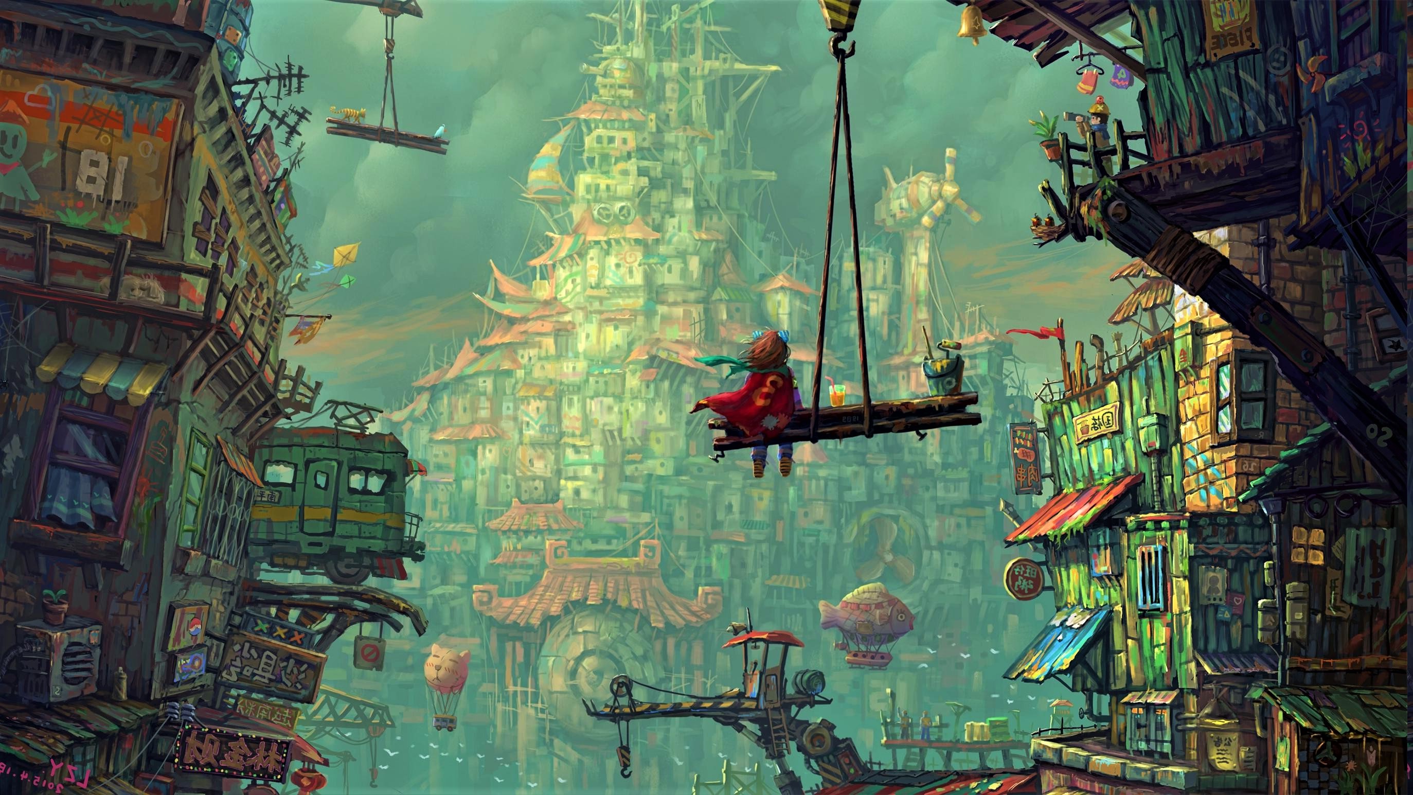 Fantasy City Wallpaper 4k - 2747x1545 Wallpaper - teahub.io