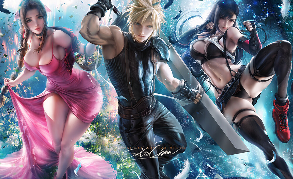 Cloud Strife X Tifa Lockhart 1000x611 Wallpaper 