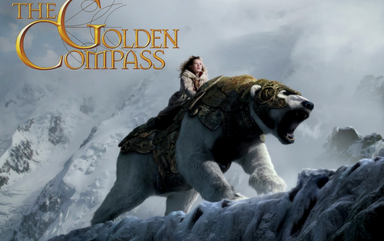 Girl On Polar Bear Wallpapers - Golden Compass Polar Bear - HD Wallpaper 