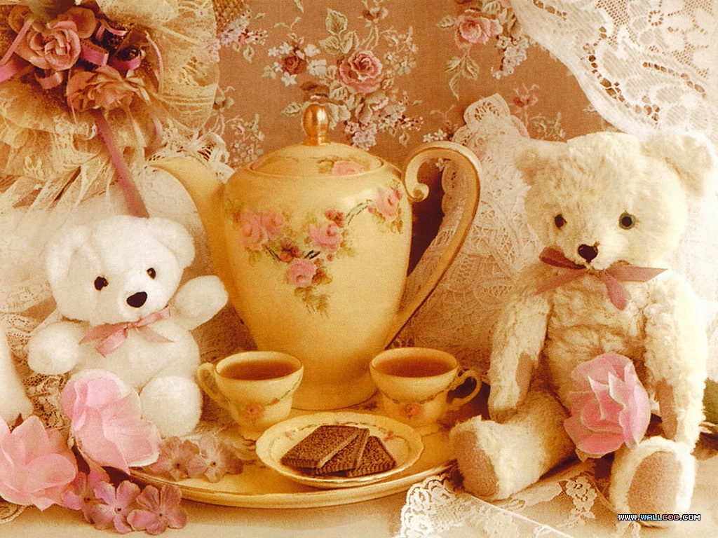 Teddy Bears - Teddy Bears Tea Party - HD Wallpaper 