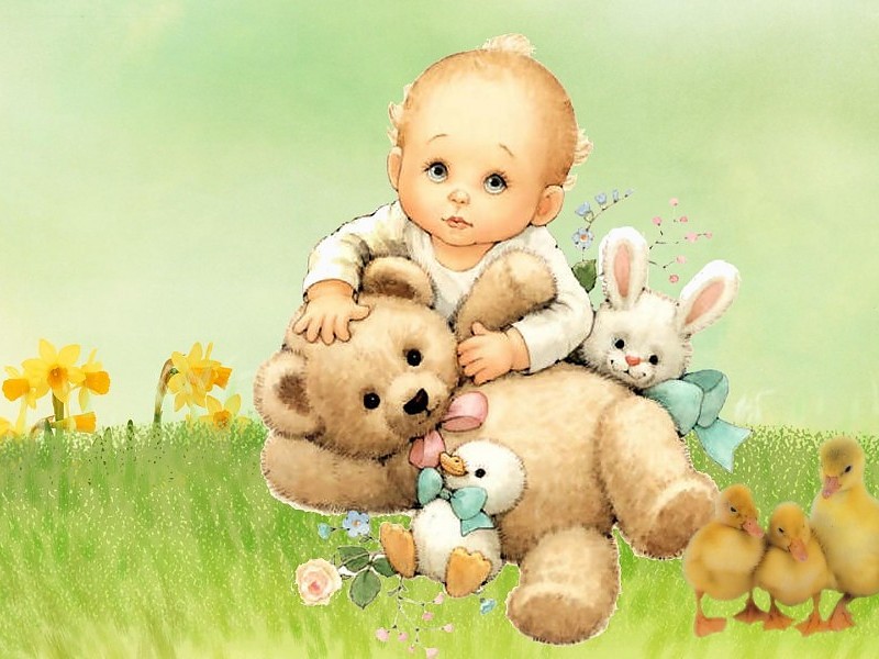 Love His Teddy Bear Wallpaper - Ruth Morehead - HD Wallpaper 