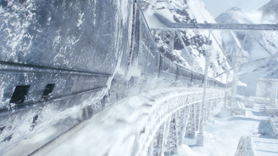 Sci Fi Snow Train - HD Wallpaper 