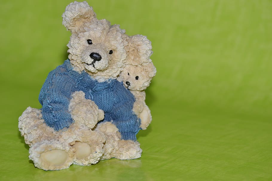Teddy, Cute, Bear, Sweet, Ceramic, Ceramic Figurine, - Teddy Bear - HD Wallpaper 