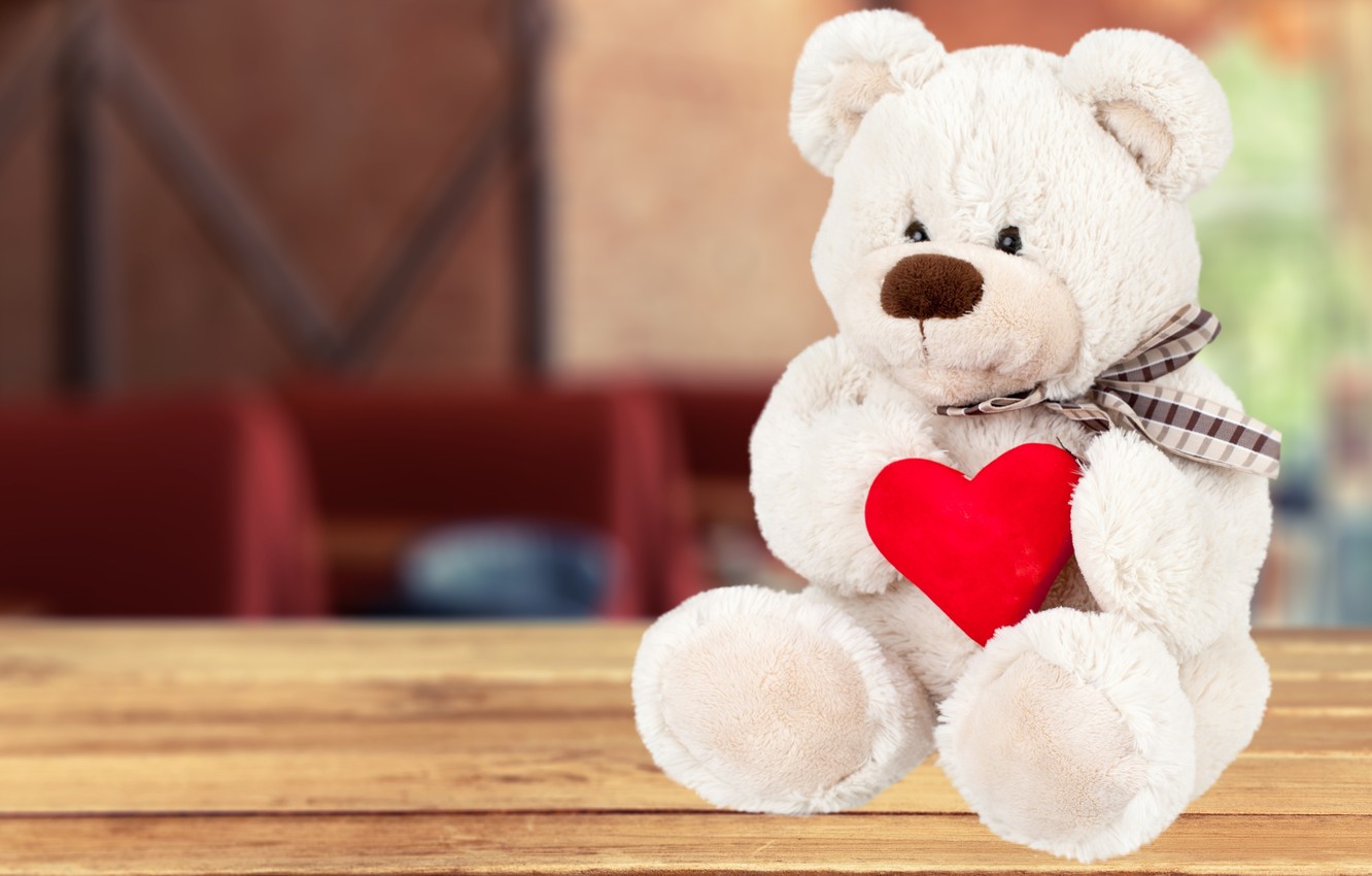 Photo Wallpaper Love, Bear, Love, Toy, Bear, Heart, - Love Sweet Bear Teddy - HD Wallpaper 