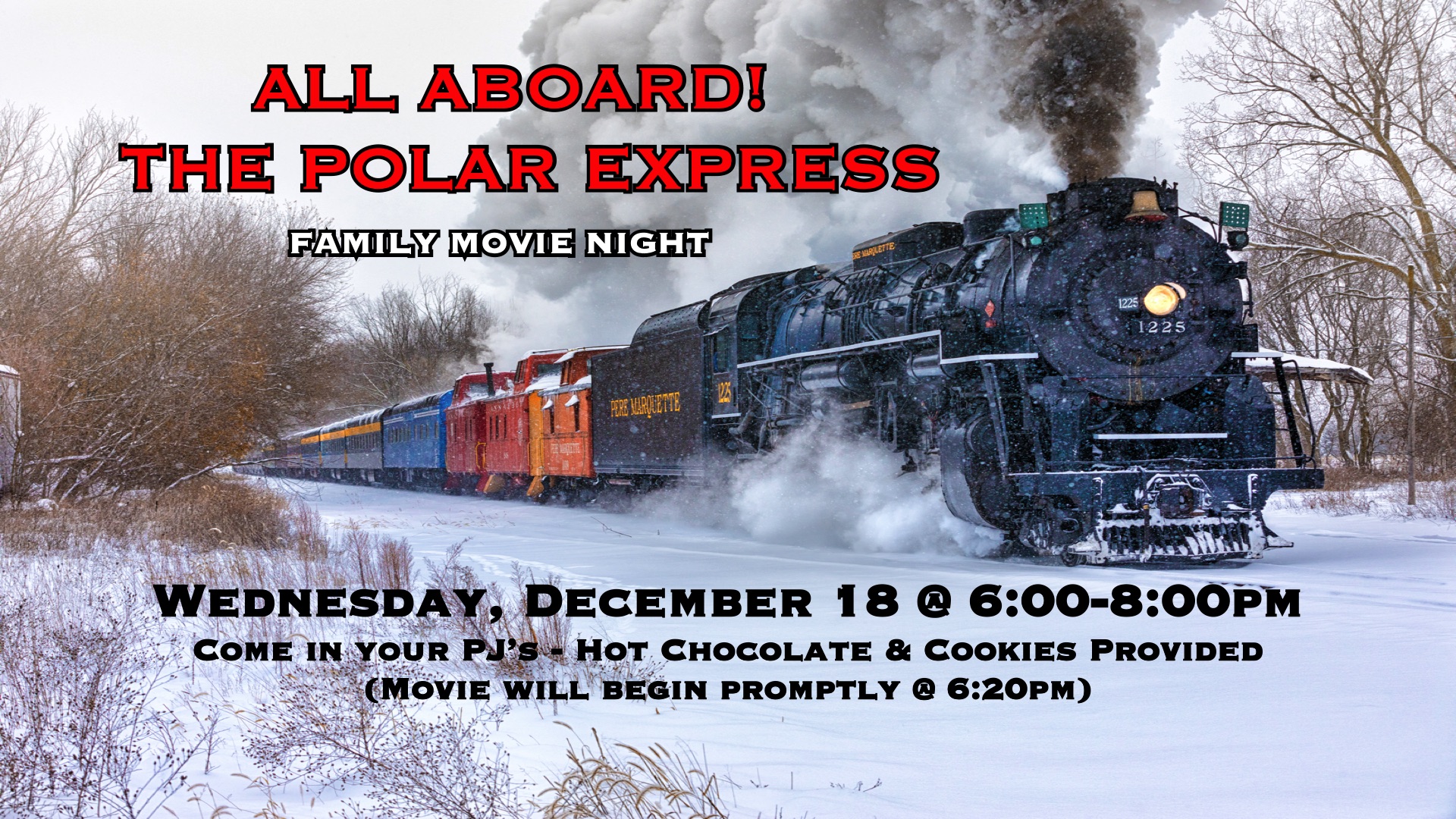 Pere Marquette 1225 North Pole Express - HD Wallpaper 
