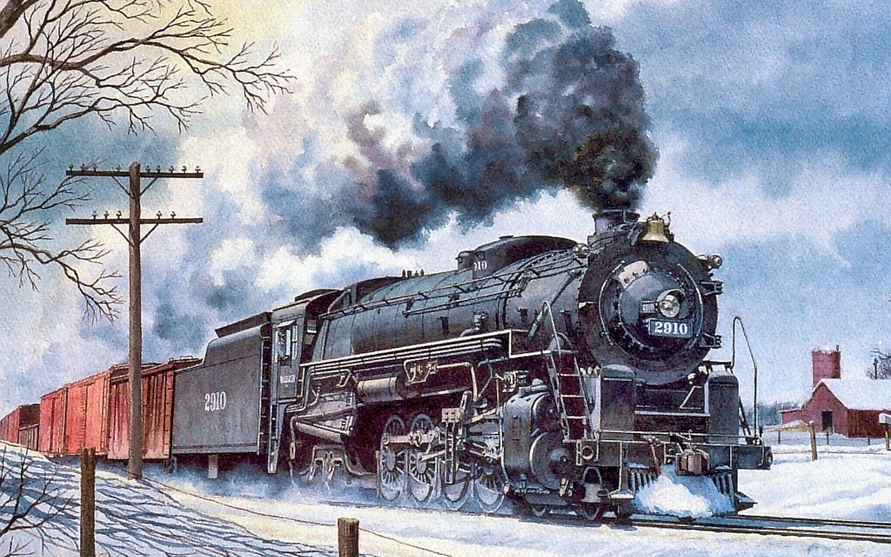 Train - Train Art - HD Wallpaper 