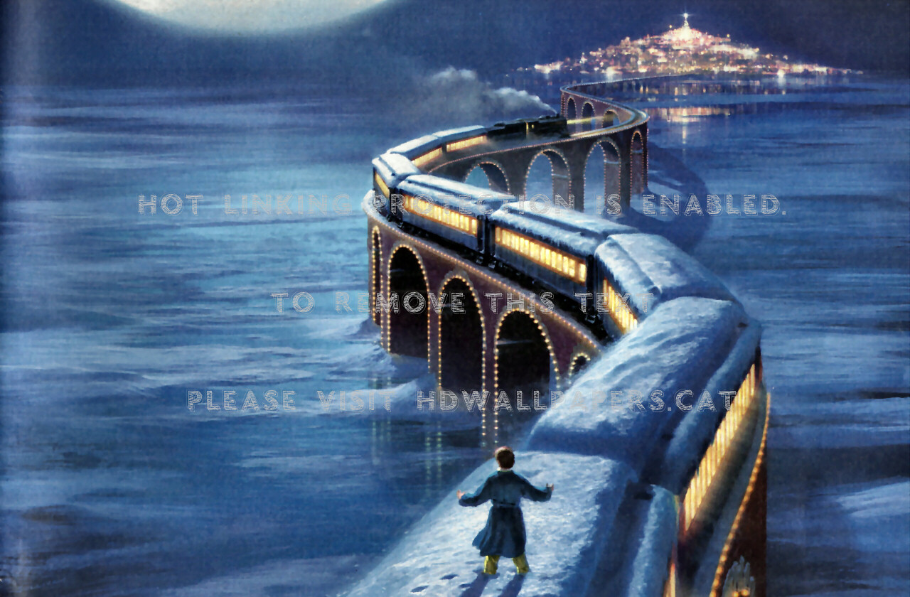 Polar Express 1 North Railroad Train Movie - Polar Express - HD Wallpaper 