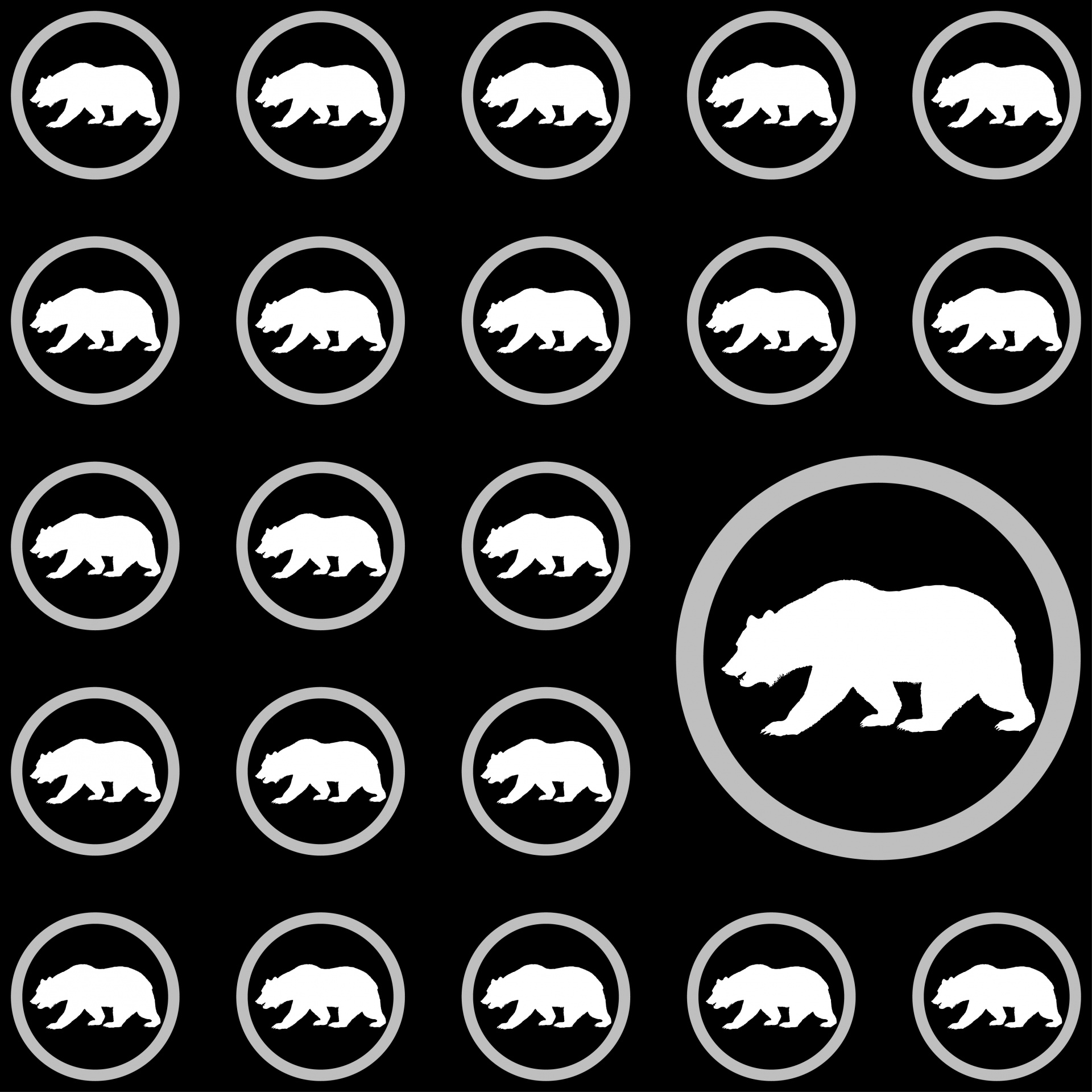 Bear Grizzly Grizzly bear Free Photo - Pig Background Black And White - HD Wallpaper 