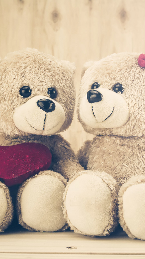 Love Teddy Bear Cute - HD Wallpaper 