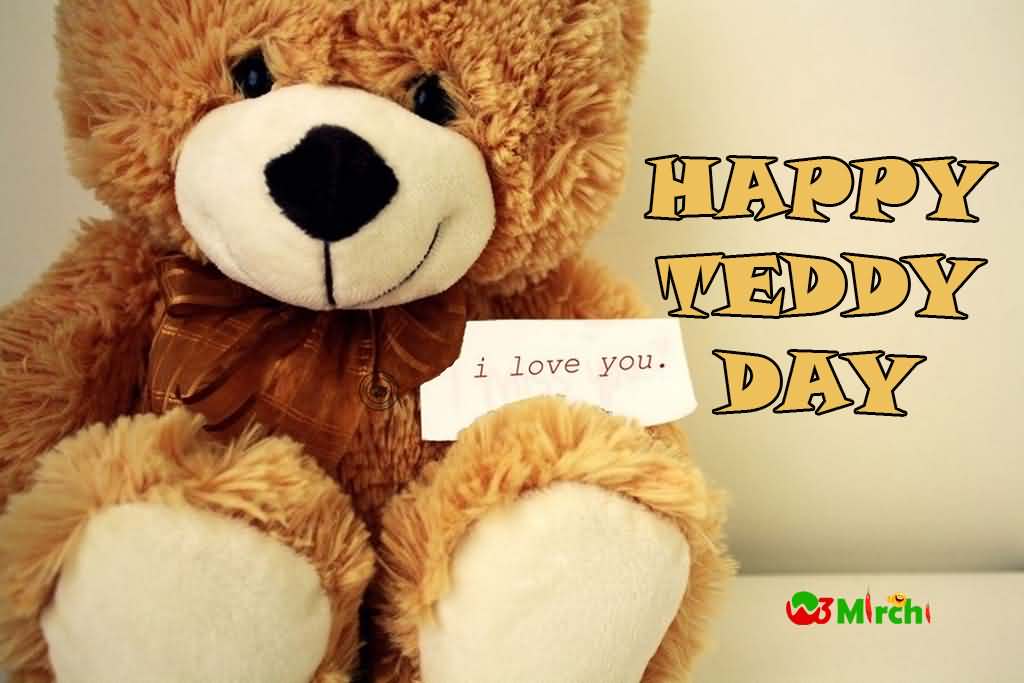I Love You Happy Teddy Bear Day Wallpaper - Teddy Day Dosti - HD Wallpaper 