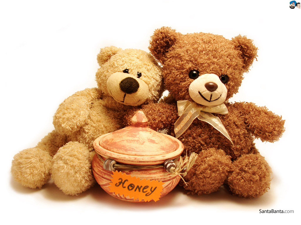 Teddy Bears - Happy Teddy Day Couple - HD Wallpaper 