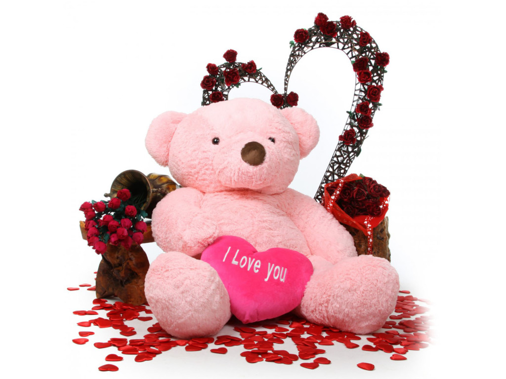 Romantic Wallpapers - Cute Teddy Bear Full Size Teddy - HD Wallpaper 