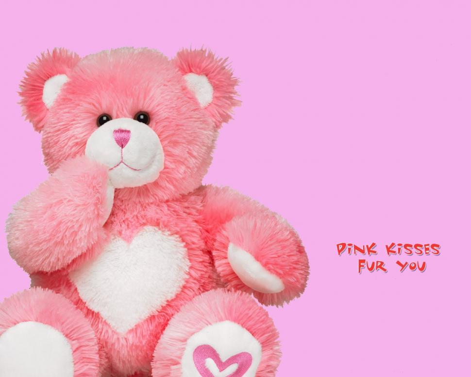 Teddy Bear Pink Wide Hd Wallpaper,cute Wallpaper,doll - HD Wallpaper 
