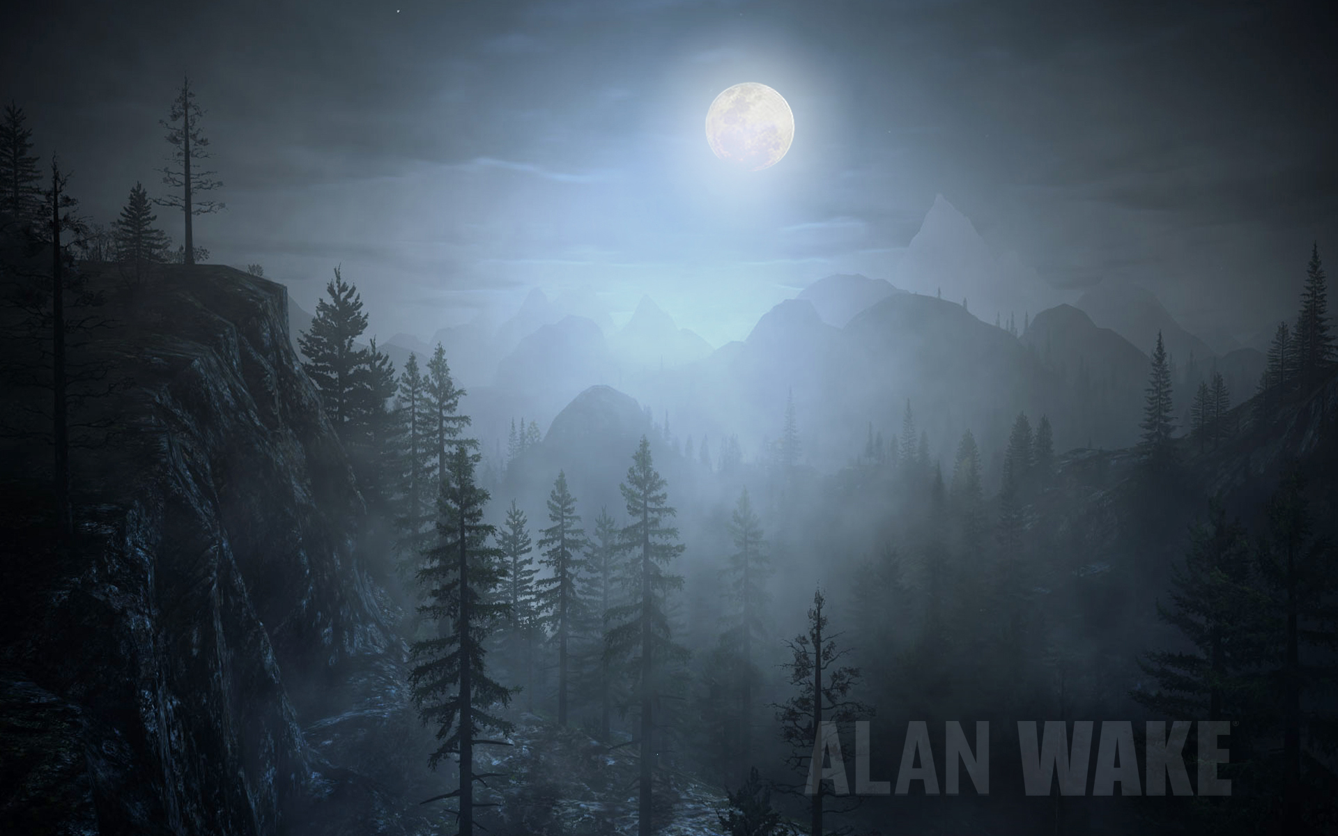 Alan Wake Moon - HD Wallpaper 