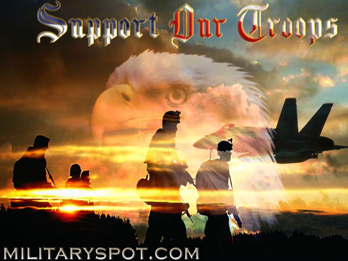 Support Our Troops Background - HD Wallpaper 