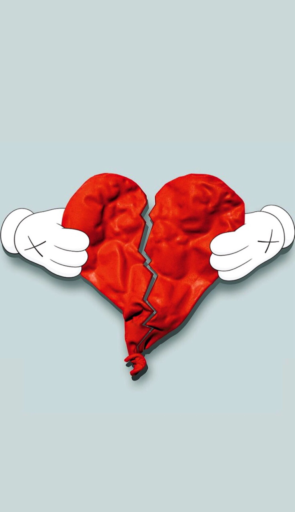 Kanye West 808s And Heartbreak Album Cover - HD Wallpaper 