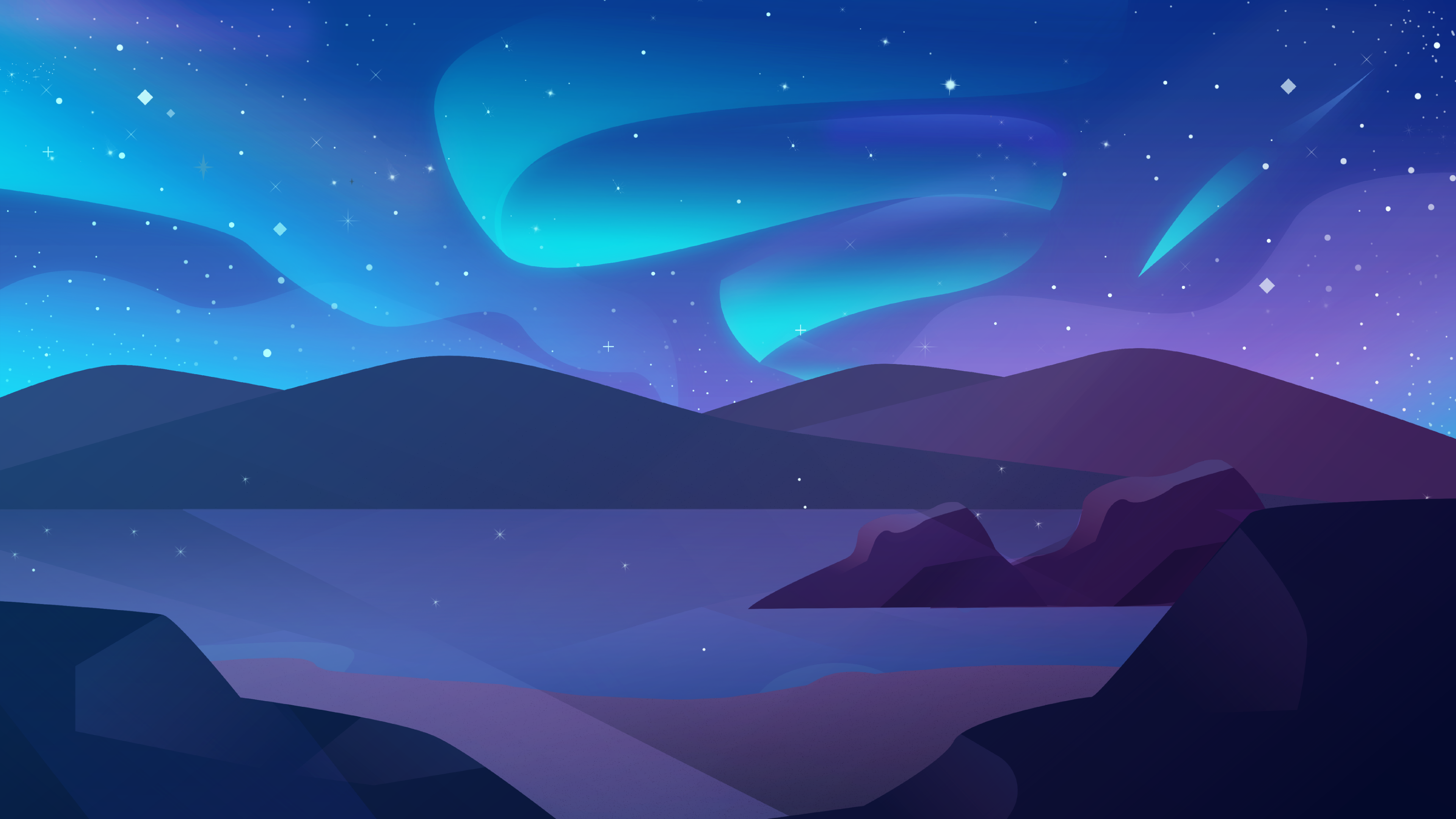 Night Sky Digital Art - HD Wallpaper 