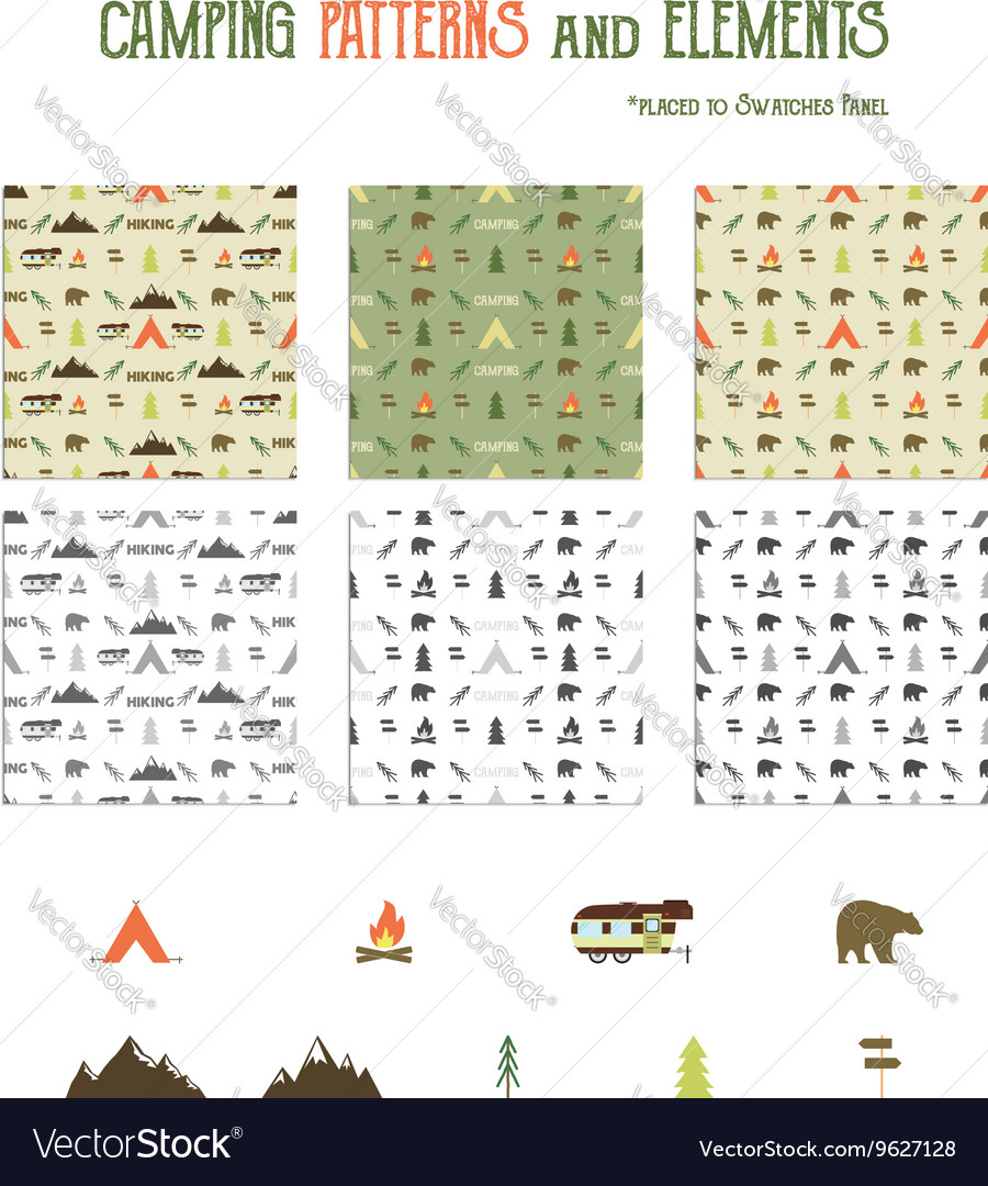 Camping Design Patterns - HD Wallpaper 
