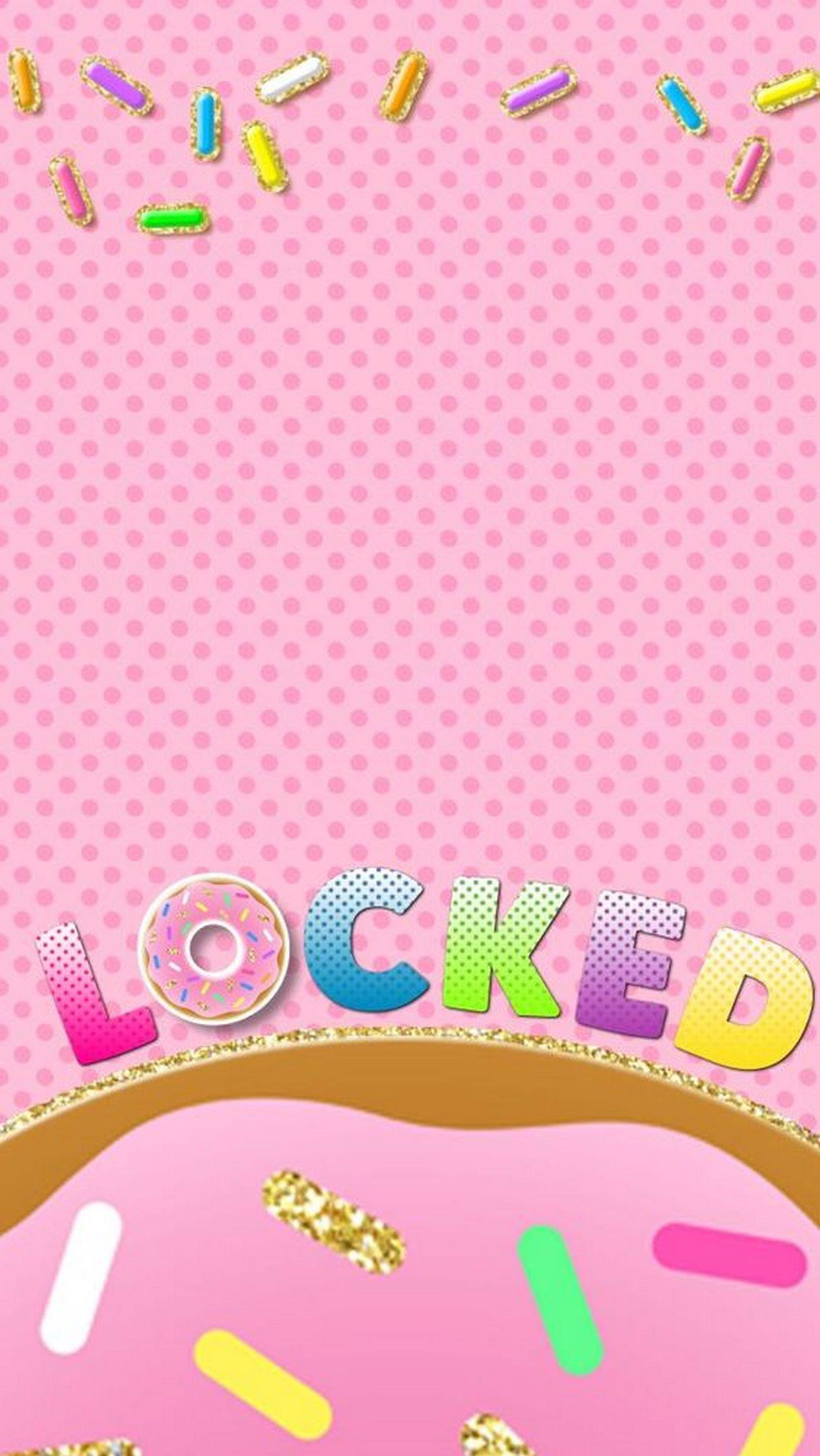 Lock Screen Background Hd Wallpaper 065 - Lock Screen Pink Polka Dot Iphone - HD Wallpaper 