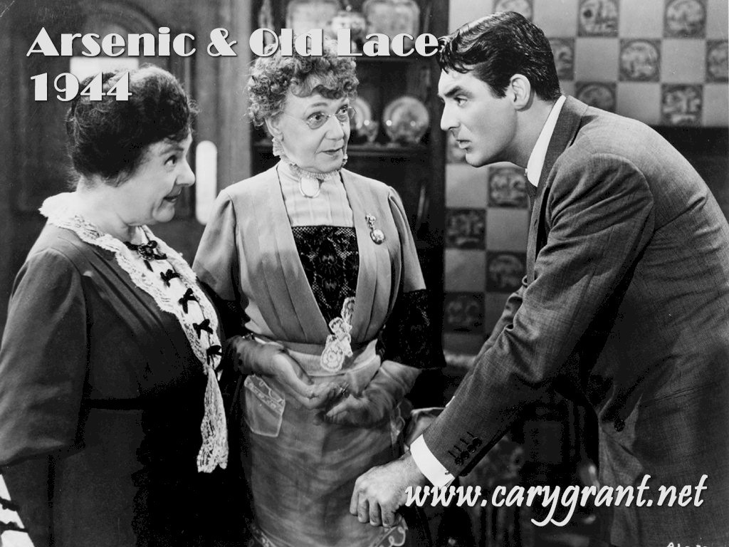 Cary Grant In Arsenic And Oldlace - Arsenic And Old Lace 1944 Josephine Hull - HD Wallpaper 