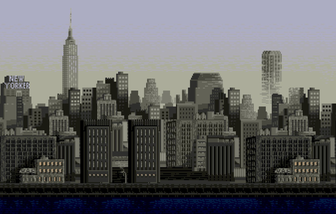 Photo Wallpaper The City, Building, New York, New York, - Bad Dudes Vs Dragon Ninja - HD Wallpaper 